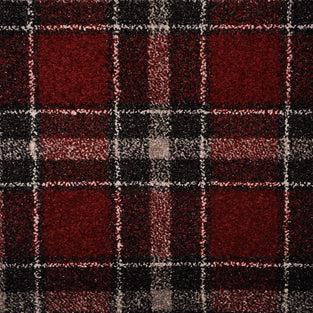 Red Black Dali Tartan Carpet