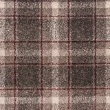 Light Grey Red Dali Tartan Carpet