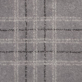 Dark Grey Modern Tartan Manor Park Wilton Carpet