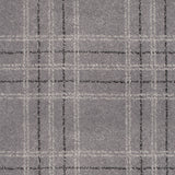 Dark Grey Modern Tartan Manor Park Wilton Carpet