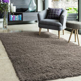 Dark Natural Libra Shaggy Rug