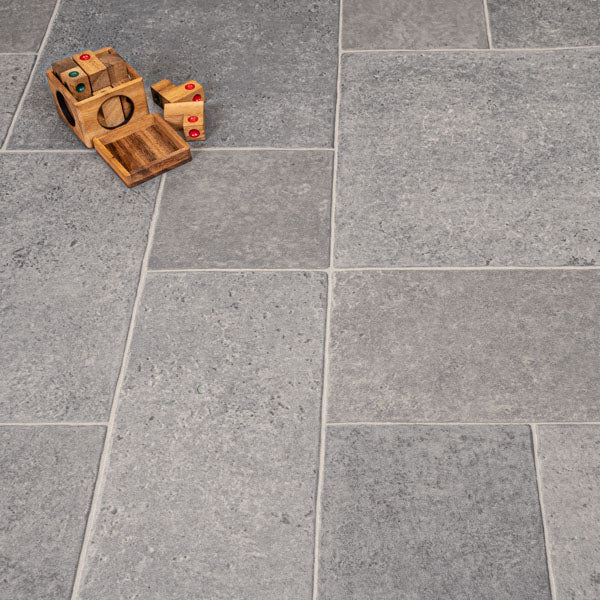 Estoril 592 Atlas Tile Vinyl Flooring