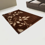 Beige/Brown Floral Joy De Lux Rug