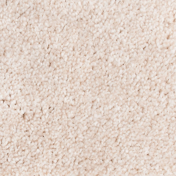 Floral White 605 More Noble Saxony Feltback Carpet