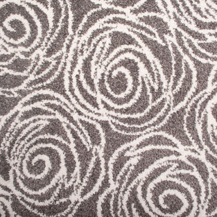 Grey Cream Rose Castle Wilton Carpet