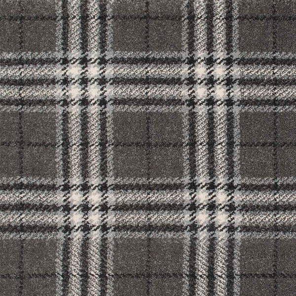 Grey Traditional Tartan Queensville Wilton Carpet