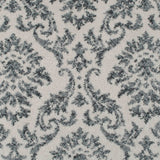 Ivory Grey Damask Queensville Wilton Carpet