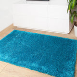 Blue Jewel Shaggy Rug