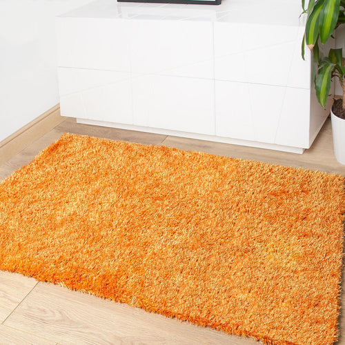 Orange Jewel Shaggy Rug