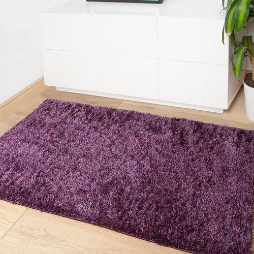 Purple Jewel Shaggy Rug