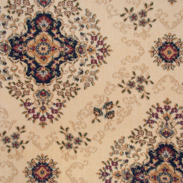 Creamy Beige Floral Windermere Carpet