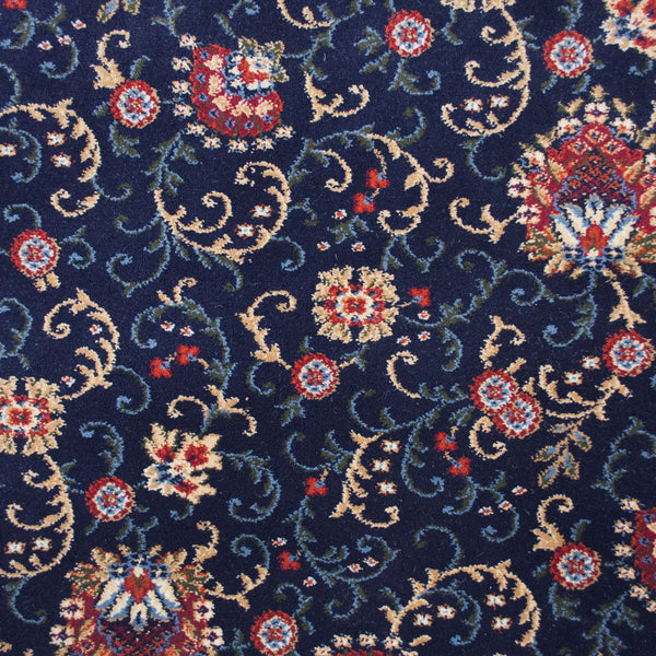 Gold Vine Dark Blue Windermere Carpet