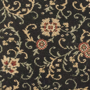 Gold Vine Black Windermere Carpet