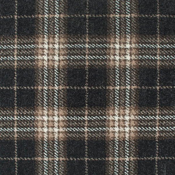 Moleskin Grey Traditional Tartan Queensville Wilton Carpet