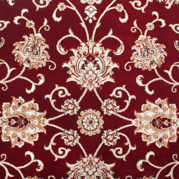 Bordeaux / Beige 26 2323 Floral Temple Wilton Carpet