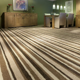 Palm Beach 4m & 5m Wide Striped Carpet