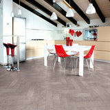 Pesaro Cement Kronotex Herringbone 8mm Laminate Flooring