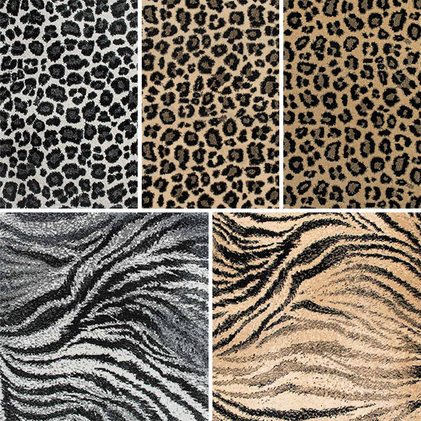 Zebra stripe animal print vinyl carpet