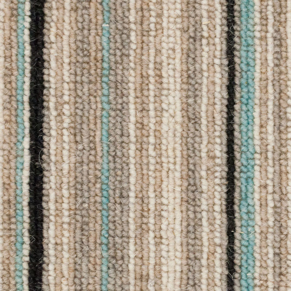 Aqua Shetland Striped Carpet