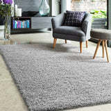 Silver Libra Shaggy Rug