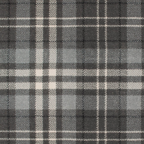 Silver Modern Tartan Queensville Wilton Carpet