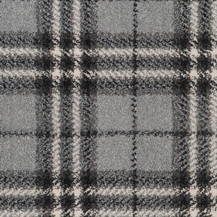 Silver Traditional Tartan Queensville Wilton Carpet