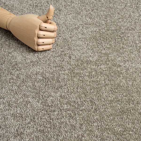 Stone Grey Fraser Feltback Saxony Carpet