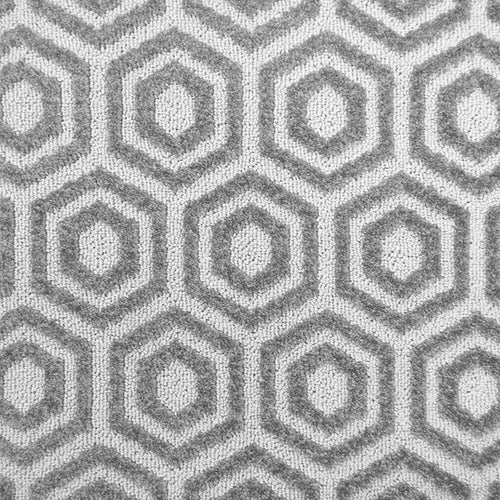 Grey & Cream Geometric Structura Carpet