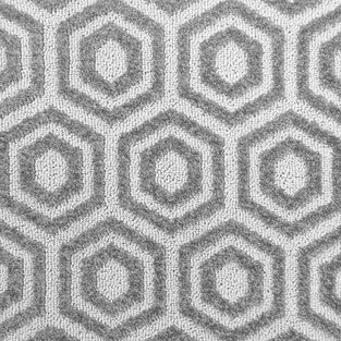 Grey & Cream Geometric Structura Carpet