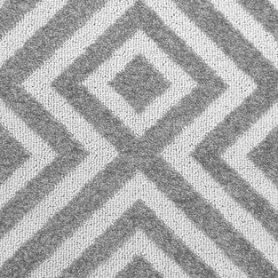 Grey & Cream Diamond Structura Carpet