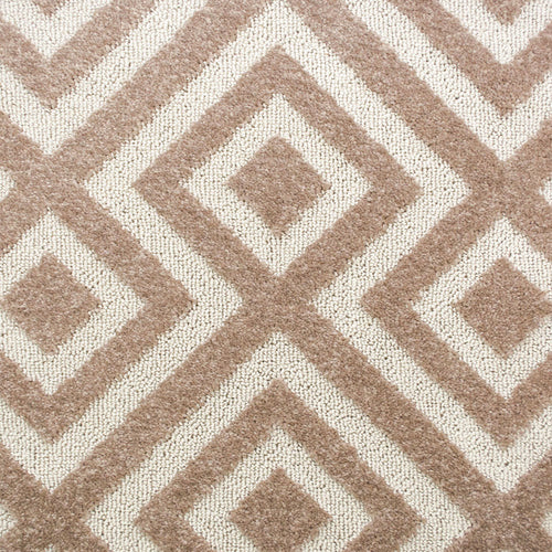 Beige & Cream Diamond Structura Carpet