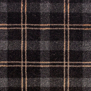 Black Brown 150 Tartan Wilton Carpet