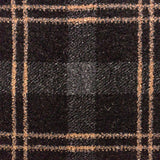 Black Brown 150 Tartan Wilton Carpet