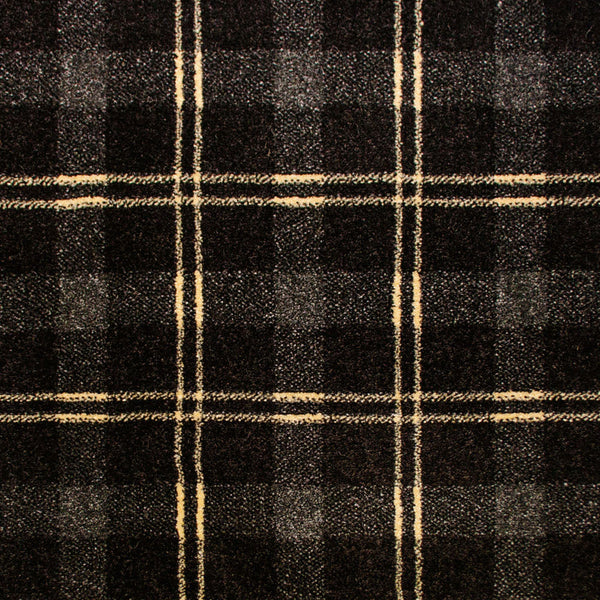 Black Cream 151 Tartan Wilton Carpet