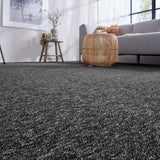 Charcoal Utah Loop Feltback Carpet