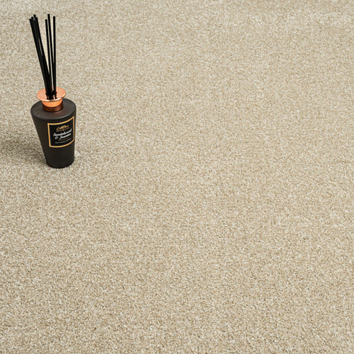 Beige Vision Luxury Saxony Actionback Carpet